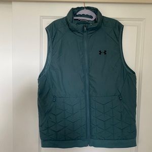Under Armor Storm Coldgear Reactor Vest, XL, Blue/Green